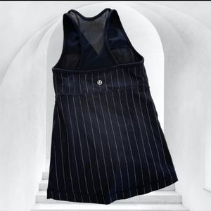 Lululemon Black Striped Athletic Tank Top